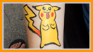Pikachu Cheek Art Design