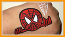 Spiderman Cheek Art Design