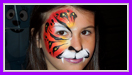 Tropical Tiger Face Painting