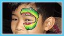 Dino Eye Face Painting