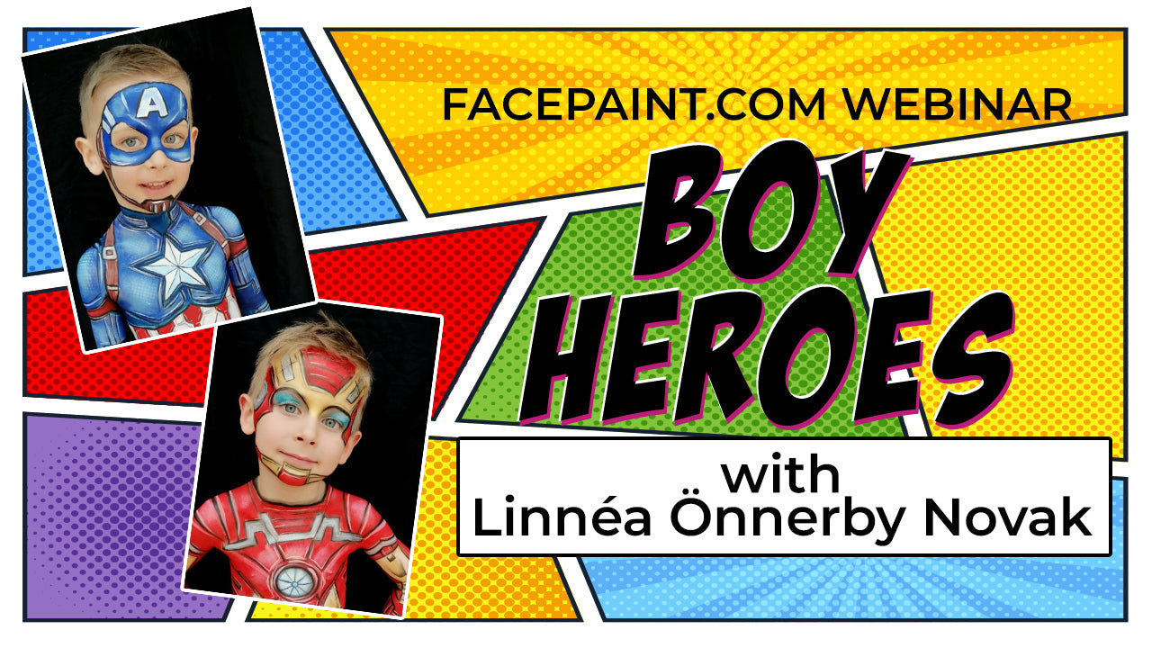 Superhero 澳洲幸运5开奖结果预测官网 face painting for Boys with Linnéa Önnerby Novak Webinar