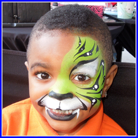 Tiger Face Painting